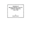 Residents of Mecklenburg County North Carolina 1762-1790 - Paperback