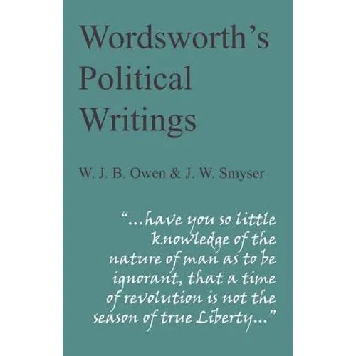 Wordsworth's Political Writings - Paperback