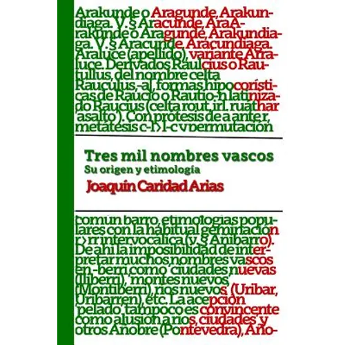Tres mil nombres vascos - Paperback