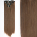 22Inch Long Straight Wavy Hair Extension 7Pcs/Set 16 Clips