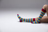 Women's Multiline Stripe Knee High Socks Set
