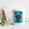 Black Labrador Mug - Watercolor Dog Lover Coffee Cup | Lab Owner Gift