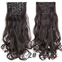 22Inch Synthetic Long Curly 16Clips Clip in Hair Extensions