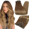 Double Weft Hair Extensions Human Hair for Woman