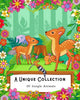 A Unique Collection Of Jungle Animals: Coloring Book for Kids, Adults and Seniors with Bad Eye Sight - Paperback