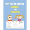 first step to writing letters and numbers: A book to trace and color the alphabet and numbers for kids ages 3-8, students (Activity Book) - Paperback