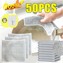 Wholesale Metal Steel Wire Rags Cloth Home Kitchen Pot Pan Dishwashing Double-Sided Dishcloth Cleaning Cloths Towel Scrubber Rag