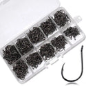 100pcs/Box Fishing Hooks Set With Fishing Tackle Box Saltwater Fresh Water