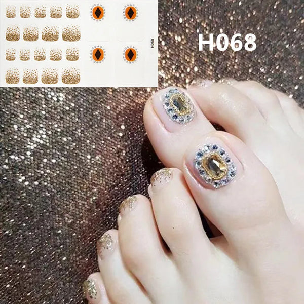 22Tips/Sheet Toenail Sticker