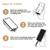 HyperGear TECHcessories Gold Chain with Black Vegan Leather Universal Crossbody Phone Strap
