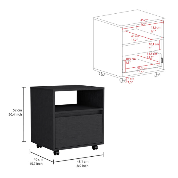 Milford 2 Piece Bedroom Set, Black