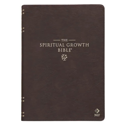 Nlt, the Spiritual Growth Bible (Faux Leather, Walnut Brown) - Imitation Leather