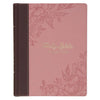 KJV Note-Taking Bible (Faux Leather Hardcover, Brown/Pink) - Imitation Leather