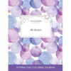 Adult Coloring Journal: Al-Anon (Turtle Illustrations, Purple Bubbles) - Paperback