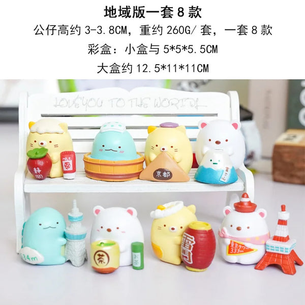 Sumikkogurashi Animal Figures Toy Kawaii Japan Sumikko Gurashi Action Figures Cute Decorative Set Model Dolls Toys Xmas Gift