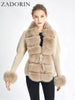 Knitted Sweater Fur Cardigan