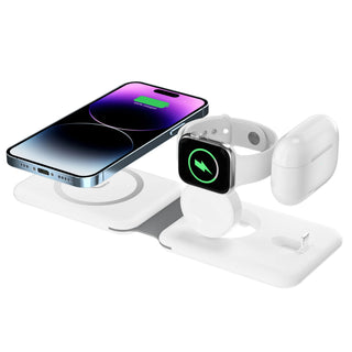 Buy 15w-white Foldable Magnetic Wireless Chargers