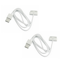 2x 30-Pin 3ft USB Sync Data Charger Cable Fits iPhone 4 4S iPod Touch 4th Gen