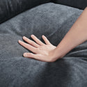 Modern Large L-Shape Feather Filled Sectional Sofa,  Convertible Sofa Couch With Reversible Chaise for Living Room