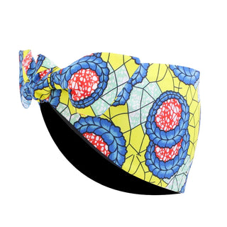 Buy 1002f-yellow-red African Pattern Print Headband