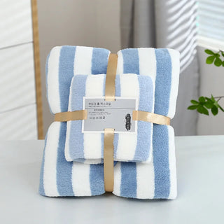 Striped Towel Bath Set