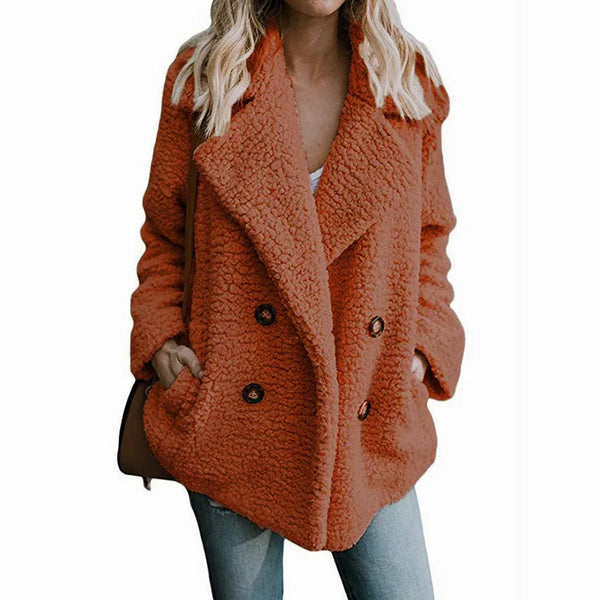 Teddy Coat Women Faux Fur Coats Long Sleeve Fluffy Fur Jackets Winter Warm Female Jacket Oversized Women Casual Winter Coat 2021