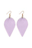 Teardrop Shape Genuine Leather Earrings