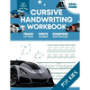 Cursive Handwriting Workbook for Kids: Car and Truck Edition, A Fun and Engaging Cursive Writing Exercise Book for Homeschool or Classroom (Master Let - Paperback