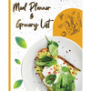 Meal Planner & Grocery List: Your Organizer to Plan Weekly Menus, Shopping Lists, and Meals! Book Size 7.5x9.25, Inches 110 Pages - Paperback