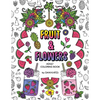 Fruit & Flowers Adult Coloring Book: Stress Relieving, Creative, Fun, and Relaxing - Paperback