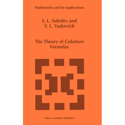 The Theory of Cubature Formulas - Hardcover