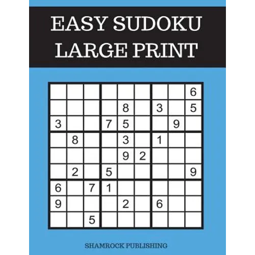 Easy Sudoku Puzzle Books Large Print - Paperback