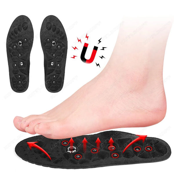 Magnetic Massage Shoe Sole Relax Therapeutic Insoles Foot Orthotic  Comfort Pain Whit Arch Support Walking Health Care Insert