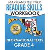 MARYLAND TEST PREP Reading Skills Workbook Informational Texts Grade 4: Preparation for the MCAP English Language Arts Assessments - Paperback