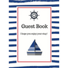 Nautical Guest Book Hardcover - Hardcover