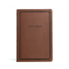CSB Large Print Thinline Bible, Value Edition, Brown Leathertouch - Imitation Leather