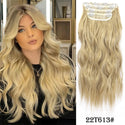 4Pcs/Set 20Inch Synthetic Hair Clip in Long Wavy Thick Hairpieces