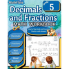 Decimals and Fractions Math Workbook 5th Grade: Fractions and Decimals Grade 5, Operations with Decimals and Fractions, Fractions Word Problems, Conve - Paperback