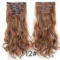 22Inch Synthetic Long Curly 16Clips Clip in Hair Extensions