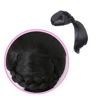 Buy dome-1-1b Synthetic Hair Buns With Bangs