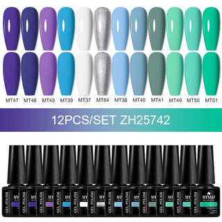 Buy zh25742 10/12pcs Spring Macaron Nail Gel Polish Set