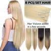 Long Straight Clip in on Hair Extensions