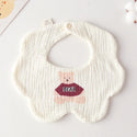 Cotton Gauze Baby Print Bibs Infant Bib