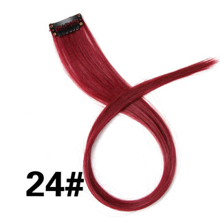 Buy 24 Color Ombre Straight Hair Extension Clip in Hairpieces