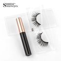 SHIDISHANGPIN 1/3/5/10 Pairs Magnetic Eyelashes Eyeliner 5 Magnet Natural Long False Lashes Set Magnetic Eyeliner Tweezer Makeup