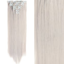 22Inch Long Straight Wavy Hair Extension 7Pcs/Set 16 Clips