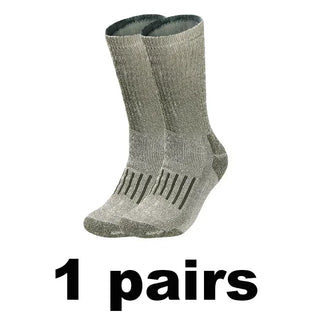 Buy green-1pairs Thick Thermal Socks