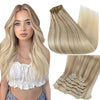 Double Weft Hair Extensions Human Hair for Woman