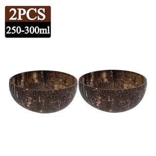 Buy 300ml-2pcs Natural Coconut Bowl Dinner Set