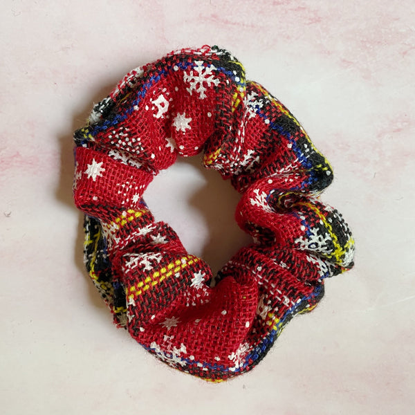 Merry Plaid Scrunch Set of 4
